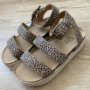 Kids Leopard Print Sandal